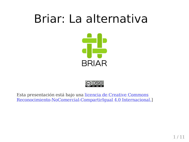 Briar: La alternativa